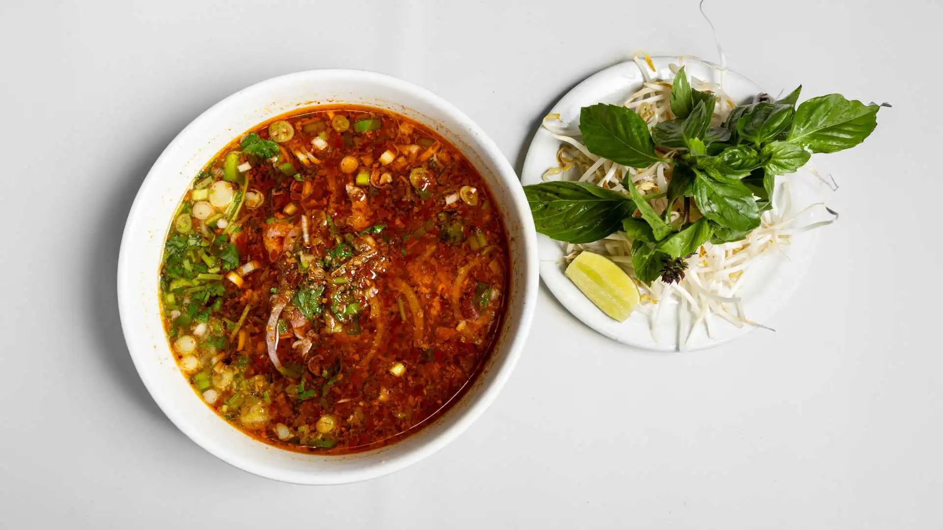 Delicious Satay Beef Noodle Soup at Sunshine Vietnamese Restaurant in Calgary, AB